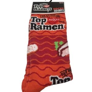 'Top Ramen' Novelty Crew Socks - Size 6 - 12 *NEW*